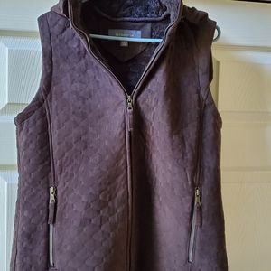 Liz Claiborne Brown Quilted Vest
